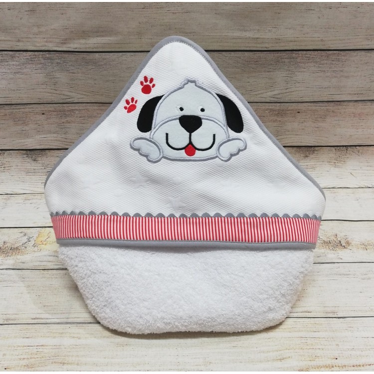Capa de Baño para Bebé Personalizada Mod. DOGGY