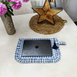 Neceser Vichy con Volante o Funda para Tablet y iPad (Azul)